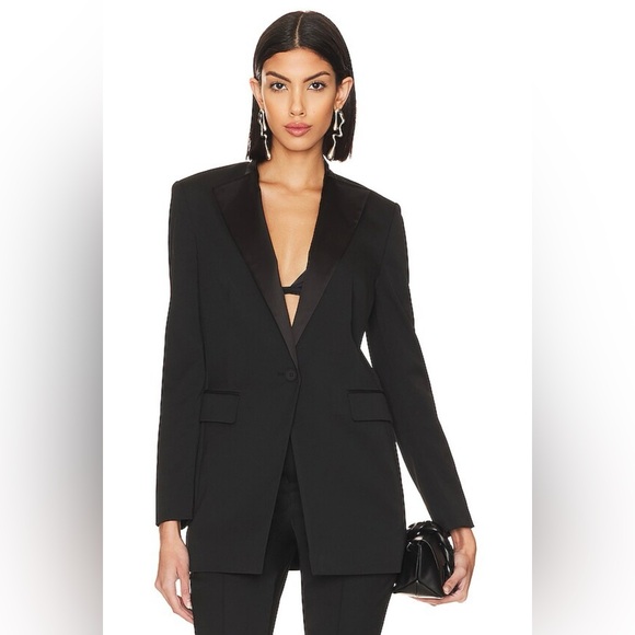 NWT All Saints Sofia Satin Blazer - Picture 1 of 11